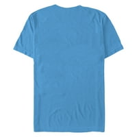 muška majica s tirkizno-plavim uzorkom-dizajn Od