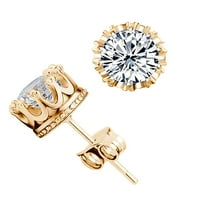 Naušnice od zlatnog obruča, Modne dijamantne naušnice za žene, modni nakit koji fakultet bira jeftinije