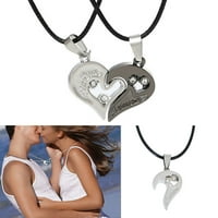 xiangdd volim te nehrđajući čelik lanac srca ljubavi ogrlice za parove modne uparene