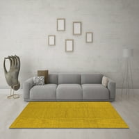Moderni tepisi u jednobojnoj žutoj boji, kvadratni 3 inča
