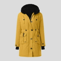 Riforla žene plus veličina dnevna zimska kaputa ovratnik dugih rukava jakna vintage zgusnica jakna toplo kapuljača