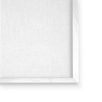 Stupell Industries prigušena apstraktna kišna pruga Grafička umjetnost bijela uokvirena umjetnička print zidna