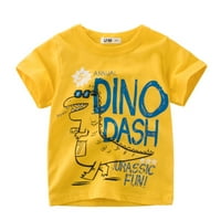 Majice s okruglim vratom i kratkim rukavima za dječake s likovima iz crtića morski psi i dinosauri, Majice, Majice,
