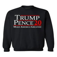 Neugodni stilovi Trump Pence American Unise Crewneck USA Trump za predsjednički džemper Patriotska zbirka odjeće