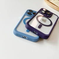 Nalacover za iPhone Pro Clear Magnetic CASE kompatibilan s bežičnim punjenjem Magsafe, hibridnim hibridnim lećama