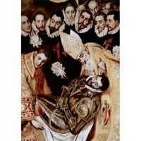 Posterazzi sal Pokop grofa orgaza - detalj El Greco 1541- Grk Iglesia Santo Tome Toledo Španjolska plakatska tiska