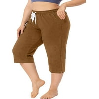 Uerlsty dame obrezane hlače žene elastične hlače za usjeve Capri
