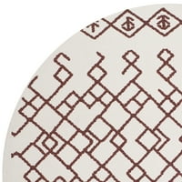 Ručno tkani tepih od bjelokosti i hrđe od Bjelokosti 501