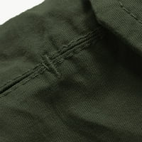 traper kratke hlače za muškarce, muške Casual rastezljive traper kratke hlače za muškarce, Zelena Vojska, zelena,