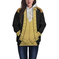 Ženska kapuljača Streetwear trendovska jesenska zima povijesna kapuljača pulover casual home nošenje dukseva za