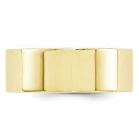 Zlato, karatno žuto zlato, standardni ravni prsten za udobno pristajanje, veličina 4,5
