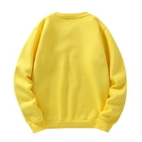 Školski Pokloni za jesenske muške pulovere s kapuljačom s rešetkom u punoj boji, veliki džep, bluza s dugim rukavima,