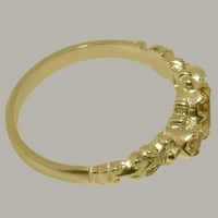 Spektakularni ženski prsten od prirodnog Citrina od žutog zlata 18K britanske proizvodnje - opcije veličine-veličina