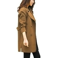 Ženski kaputi kardigan s okruglim vratom s dugim rukavima, radne jakne, Ženska jakna