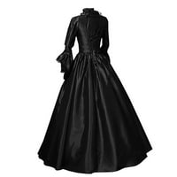 Srednjovjekovna ljuljačka haljina, renesansno žensko satensko odijelo, Maksi svemirske haljine, vintage večernja