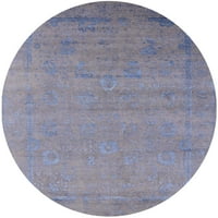 Ahgly Company Unutarnji krug sredinom stoljeća Moderna škriljevca plava siva prostirka orijentalnog područja,