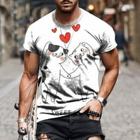 Valentinovo Košulja za žene Slatko srce grafički print majice s kratkim rukavima Osnovne redovne majice za odmor