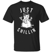 Grafička Amerika Svečana božićni odmor samo Chillin Snowman Muška grafička majica
