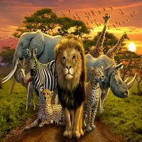 Ispis plakata afričke zvijeri Andreja Farlija