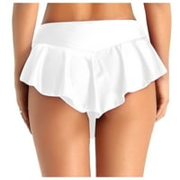Ženski ljetni modni izvlačenje Culottes Dizajn sportskih kratkih kratkih kratkih kratkih hlača bijele xxl