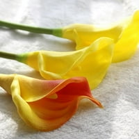 Narančasto cvijeće umjetno cvijeće Calla ljiljani pravi dodir lažno cvijeće 26,3 za ukrašavanje kućne kuhinje