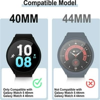 [2Pack] Za slučaj Samsung Galaxy Watch & Screen Protector, zaštitni pribor za zaštitni poklopci za lica kompatibilan