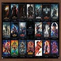 Marvel Avengers: The Infinity Saga - Zidni plakat sa mrežom na jednom listu, 14.725 22.375