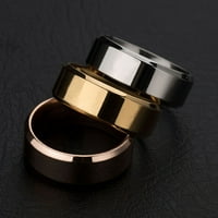 prsten od nehrđajućeg čelika ogledalo svjetlo prst prsten za vjenčanje