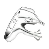 kreativni dizajn životinja retro prsten trodimenzionalni prsten za žene nakit poklon