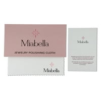 Miabella Women's 2- karat stvorio je bijeli safir 10kt ružičasti zlatni halo 2-komad mladenke