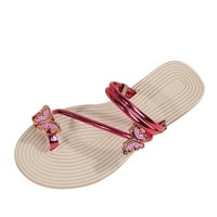 Sandale za žene, ženske modne ljetne sandale za plažu sa zatvorenim prstima sa slamnatim potplatom
