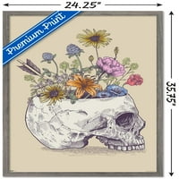 Rachel Colduell-plakat na zidu cvjetne lubanje, 22.375 34