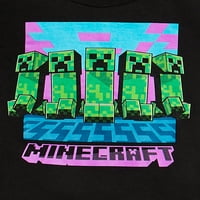 Minecraft Boys Zombies and Creepers Grafička majica s 2-pak, veličine 4-18