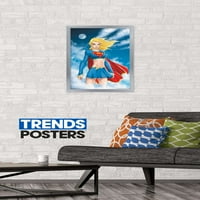 Stripovi-Supergirl - plakat na zidu s oblacima, 14.725 22.375