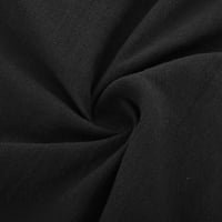 Durtebeua planinarski hlače žene udobno casual floy palazzo hlače s džepovima crne