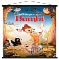 Disneev Bambi - zidni plakat na jednom listu s drvenim magnetskim okvirom, 22.375 34