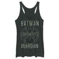Ženski Batman Gotham City Guardian Racerback Tank Top Black Heather Large