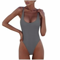 Tankini kupaći kostimi Plus veličine za žene Ženska odjeća za plažu bikini bez naramenica višebojne sive boje