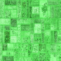 Kućni kvadratni krpeni zeleni tepisi za prijelazne zone u M. A., kvadrat 3'