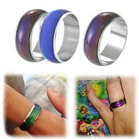 Prsten za raspoloženje izbor glatki, ručno izrađeni prsten od legure koji mijenja temperaturu boje za klub