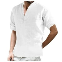 Patlollav muškarci košulje dugih rukava casual modni gumb bluza vrhovi za čišćenje ponude