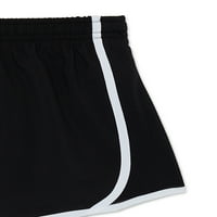 Athletic Works Girls Ispričane i čvrste aktivne kratke hlače, 2-paket, veličine 4- & Plus