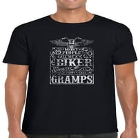 Majica za muža, biciklista, Djeda, majica za cool Djeda, crna 3 inča