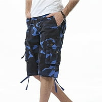 Kratke hlače Plus veličine, kompresijske kratke hlače za muškarce, muške teretne kratke hlače s više džepova,