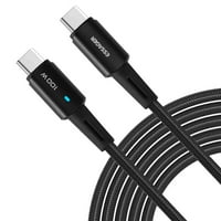 Gradski kabel za povezivanje s 10 stopa 100 vata, 2. Kabel za punjenje Type C Brzo punjenje za Lava Z6, iPad Pro,