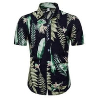 Muške košulje s printom Proljeće Ljeto ležerna košulja za odmor s prevelikim ovratnikom s tropskim cvjetnim uzorkom