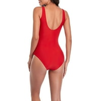 Ženski udoban kupaći kostim moderan jednobojni kupaći kostim-bikini kombinezon