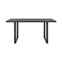 Blagovaonski stol od nehrđajućeg čelika, ugljen crni