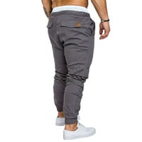 Modne muške Ležerne obične radne hlače s više džepova na otvorenom duge teretne hlače male muške hlače