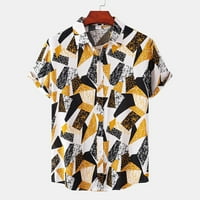 Modne Ležerne muške košulje za ljetni odmor, havajski ležerni top s kratkim rukavima s printom, prozračna udobna
